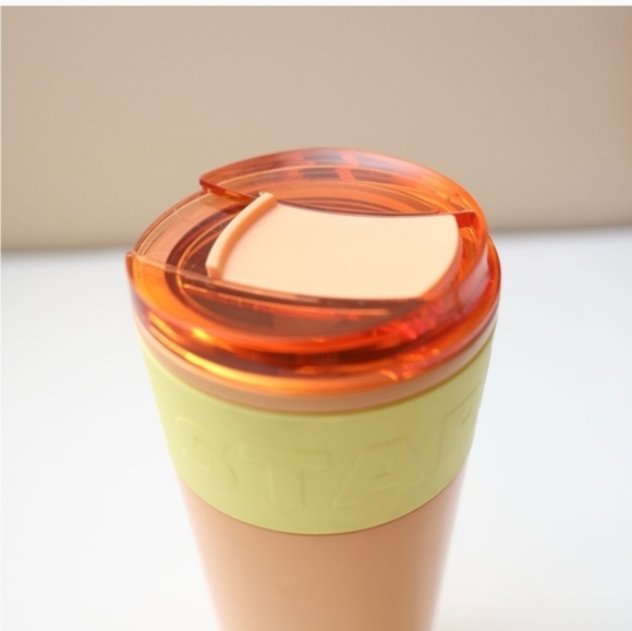 Starbucks Limited Edition SS Insulated Tumbler 16 Oz Orange & Yellow-NWT - Picture 6 of 6
